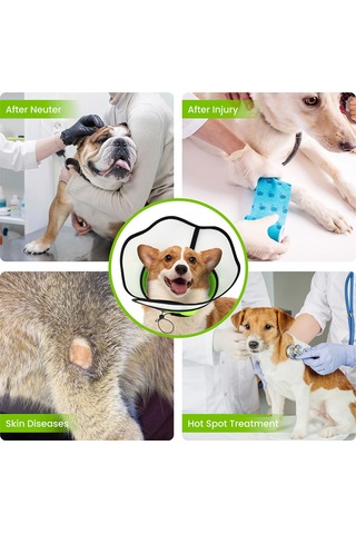 Evcil Köpek Kedi Yumuşak Çırpıda Yumuşak Yakalama licking Koruyucu Koniler Evcil Köpekler İçin Kedi Aksesuarları M