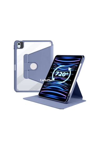 Apple Uyumlu iPad Air 11inç M2 2024 Kılıf Termik Kalem Bölmeli Dönebilen Standlı Kılıf Air 4./5.nesil