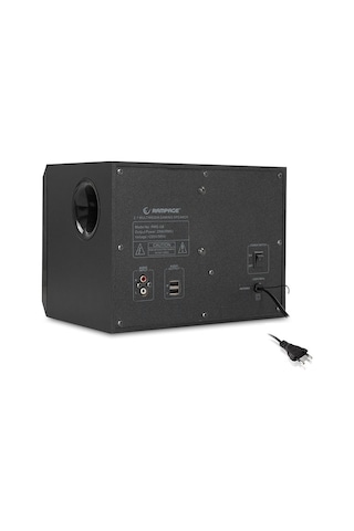 Rampage Rms-G8 2+1 25W Rainbow Siyah Led Işıklı Gaming Speaker
