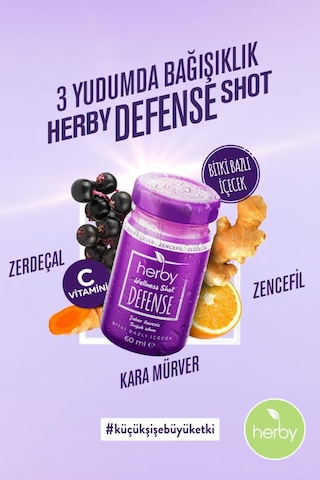 Herby Defense Shot Bitki Bazlı İçecek X12