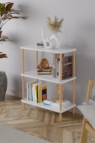 3 Raflı Kitaplık Ahşap Kitaplık Kitap Rafı Ayakkabılık -çam