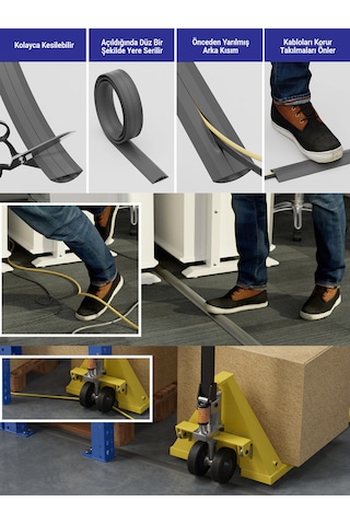 Greentech Esnek Kablo Kanalı Gri / Gt-kk07