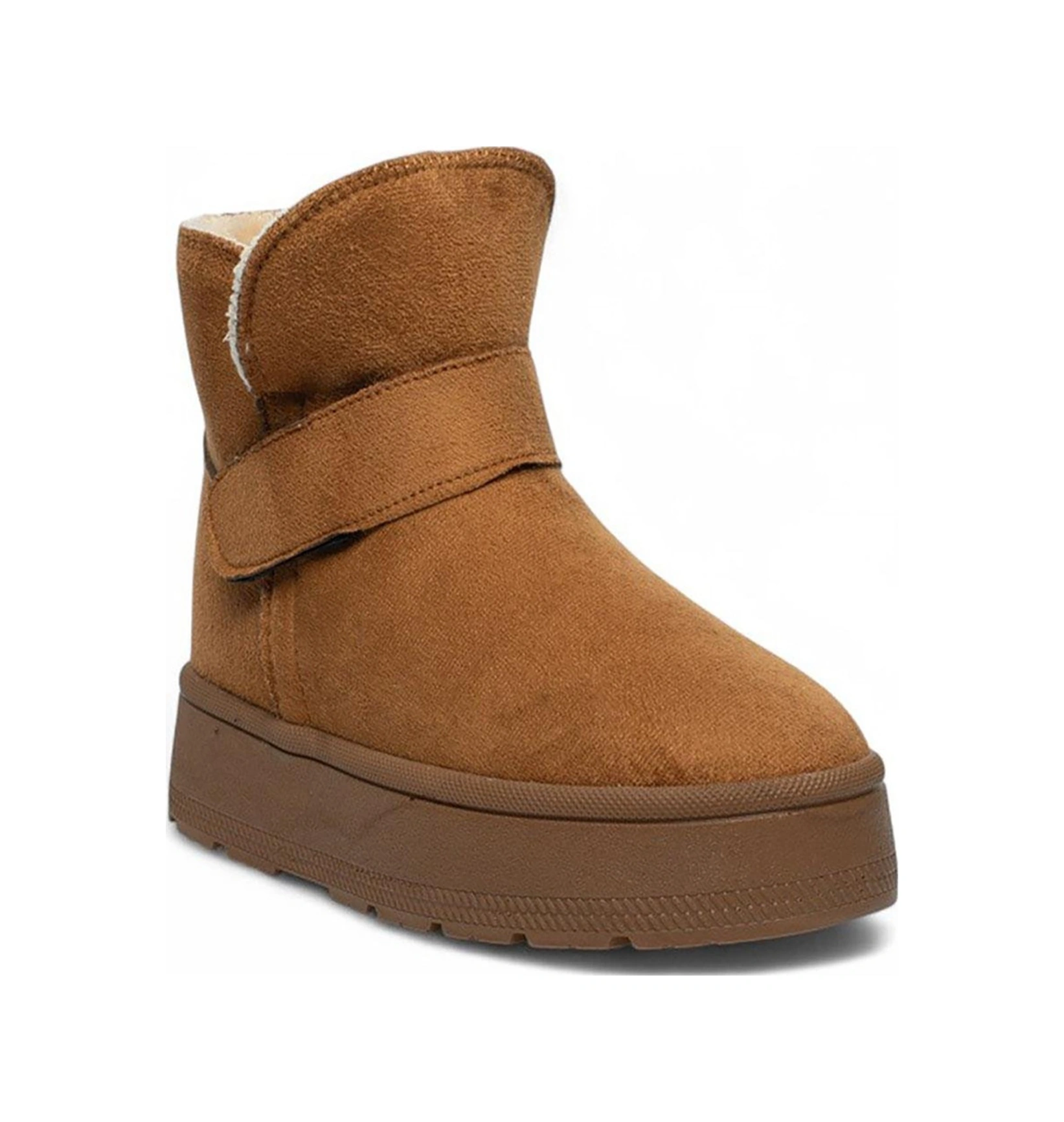 Celira Gls Taba İçi Kürklü Nubuk Kadın Bot & Bootie Taba