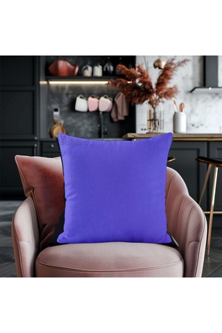 Dekoratif 4'lü Kırlent Yastık Kılıfı Seti - 42 X 42 Cm - Mavi