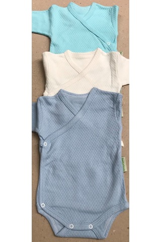 Özdemirlitekstil Bebelino Çıtçıtlı Badi Kruvaze (3'Lü Paket) (456558822) Çok Renkli