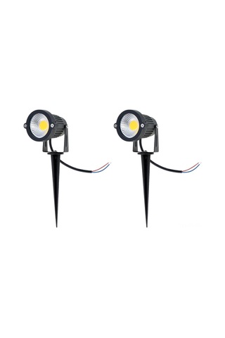Reedark 2 Adet 5w 12v Ip65 Led Bahçe Işığı - Dış Mekan Peyzaj Spotlights, Sıcak Beyaz, Ac/dc Uyumlu