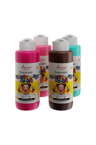 Tamamlayıcı Renkler Parmak Boyası 4&apos Lü Set 4x120ml Diğer