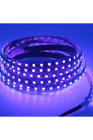 12V UV Şerit Led 2835 SMD 120 Ledli Black Light 1 Mt Ultraviyole