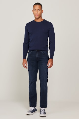 Wrangler Arizona Straight Fit Düz Kesim Normal Bel Düz Paça Mavi Erkek Esnek Jean Denim Kot Pantolon W211844396 Mavi