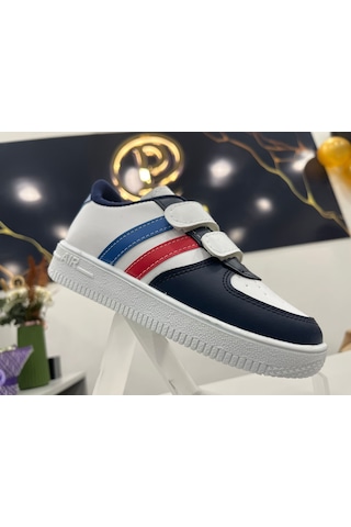Papucumun Dünyası Günlük Bebek Çocuk Sneaker Cırt Cırt Bantlı Spor Ayakkabı Yürüyüş Ayakkabısı Lacivert