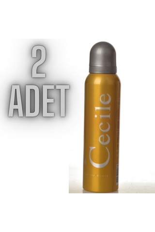 Cecile Gold Kadın Sprey Deodorant 2 x 150 ML