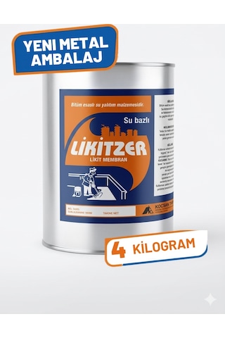 Likitzer Su Bazlı Likit Membran Siyah 4 KG -