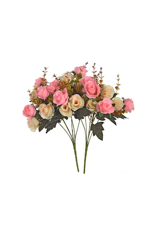 Hangfox 12 Çiçekli Avrupa Stili Simülasyon Gül, 6 Dal Ve 2 Renk Kombinasyonu, Serbest Konum Ayarı, Dekoratif Vazo İçin Uygun