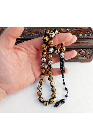 1000 Ayar Gümüş İşleme Büyük Boy Kuka Tesbih... Ölçü: 11 X 13,5