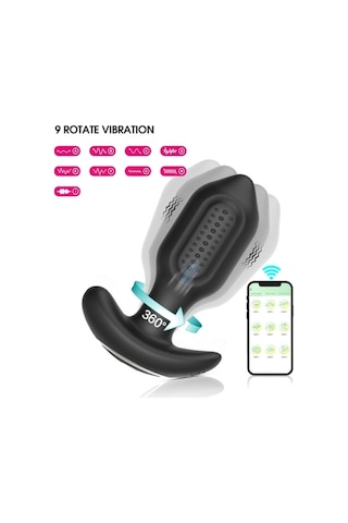 River World Siyah Renkte Titreşimli Ve Telefon Kontrollü A Nal Plug