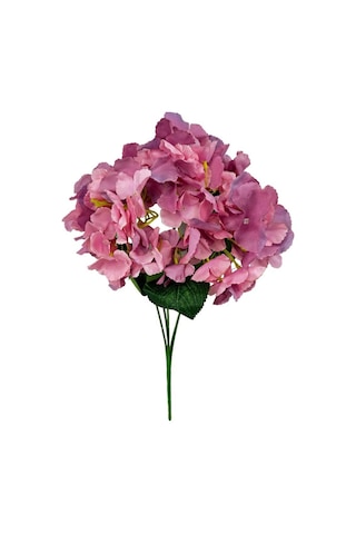 Yapay Çiçek Ortanca Çiçeği Demeti 43 Cm Pembelila