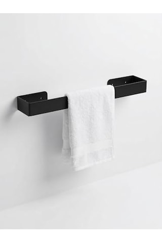 40 Cm Yapışkanlı Havlu Askısı Metal Havluluk Delmeden Montaj Banyo Havlu Askılığı Mutfak Havlu Tutucu Lavabo Ya Çok Renkli