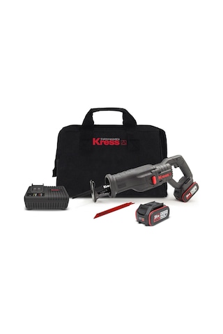 Kress KUE01 20 V 4.0 AH Li-ion Çift Akülü Kömürsüz Tilki Kuyruğu Testere