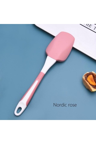 Kırmızı Puntos Silikon Yapışmaz Kek Tereyağı Krem Spatula Yağı Ekmek Kazıyıcı Pişirme Mikser Aracı