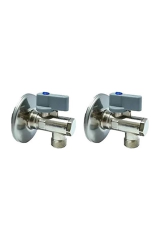 Eca 1/2" Filtreli Ara Musluk Krom Volanlı - 2 Adet Rozet Dahil 602111043-2 Krom