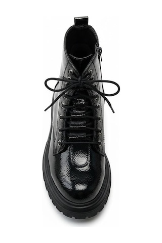 522 Kız Çocuk Bot Siyah Rugan