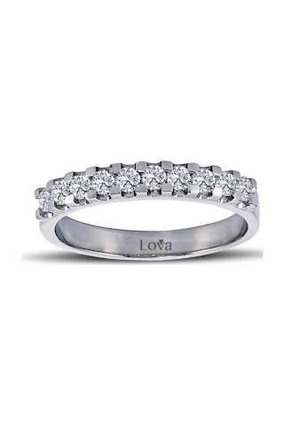 Lova 0,48 Karat Pırlanta Yarımtur Yüzük - 1050209