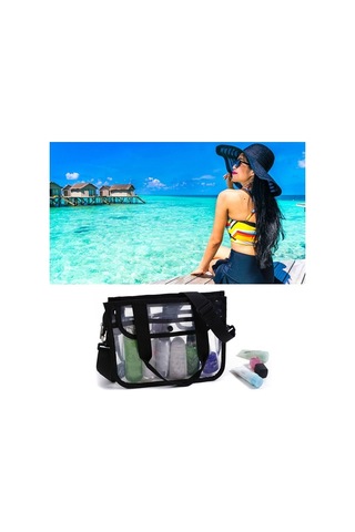 Silkroadselect Temizle Eva Çanta Makyaj Kozmetik Tuvalet Organizatör Tote Çanta Seyahat, Yüzme, Spor Salonu Için Su Geçirmez Çanta Rnwfpw