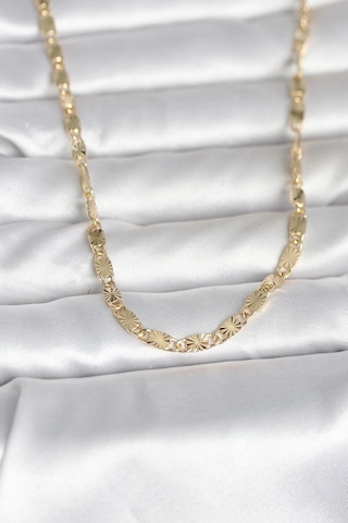 Ceylan Adam Cm 14k Gold Renk Lazer Model 45 Cm Kadın Kolye Çok Renkli