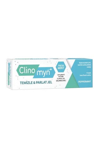 Clinomyn Temizle & Parlat Leke Giderici Diş Beyazlatan ve Parlatan Jel Diş Macunu 3 x 75 ML