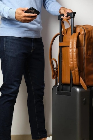 Ryoko Madison Full Grain Deri Unisex Sırt Çantası Tan 1