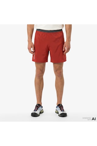Salomon Cross 5 Erkek Kırmızı Koşu Şortu Lc2159600