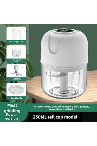 Teltree Kablosuz Mini Mutfak Robotu - 250ml Beyaz Sarımsak Çırpıcı, Yemek Hazırlama Aleti, Hızlı Ve Etkili, Toptan Alım Diğer
