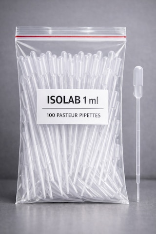 Pastör Pipet 1 Ml - 100 Adet - Plastik Damlalık Polietilen