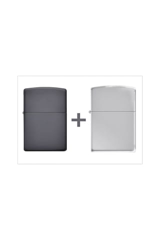 Zippo Benzinli Siyah Beyaz Çakmak Zippo Benzinli Siyah Beyaz Çakmak