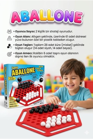 Aballone Strateji Oyun Seti Zekanı Konuştur, Rakibini Oyun Dışına İt
