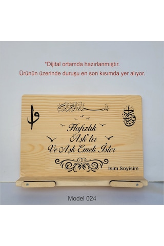 Münzevi Masaüstü Ahşap Rahle/tablet/kitap Tutucu-model024