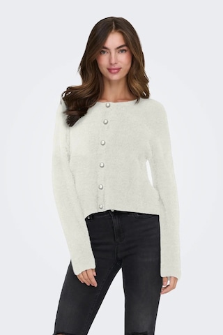 Only Kadın Onlpetra İnci Düğmeli Bisiklet Yaka Örgü Hırka 15350655 Ekru Ekru