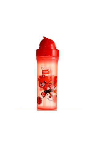 Baby Plus Turuncu Desenli Pipetli Bebek Matara 300 Cc