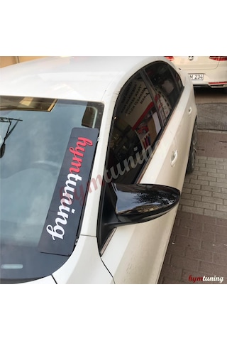 Volkswagen Jetta Mk6 2011-2014 Yarasa Ayna Kapağı. Parlak Siyah