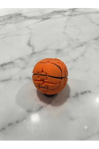 3d Baskı Turuncu Basketbol Topu Tasarımlı Katlanabilir Sonsuz Blok / Stres Giderici El Oyuncağı Fidget Toy