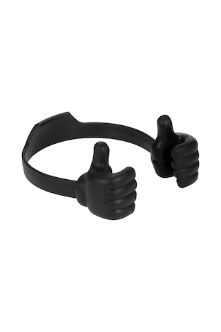 Teltree Abs Malzeme Parmak Modeli Telefon Tutucu, Sabit Ve Kırılma Dayanıklı, 7 İnç Altı Telefon/tablet İçin Evrensel, Siyah