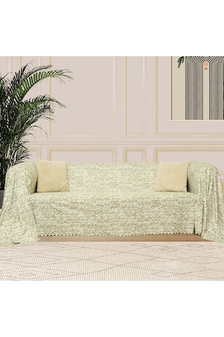 Softmicro Gökkuşağı Desenli Boho 180x300 Cm Koltuk Örtüsü Şalı