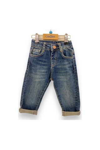 Çikoby Erkek Bebek Kot Pantolon-13808 Mavi