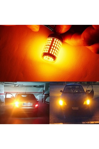 144 Led Canbus Geri Vites Ampulü Turuncu