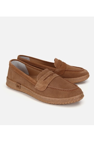Hotiç Kadın Süet Deri Taba Yumuşak Tabanlı Günlük Loafer 01ayh320560a340 01ayh320560a340