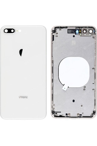 Apple Uyumlu iPhone 8 Boş Kasa Beyaz Renk Tam