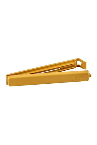 Ikea Bevara Büyük Plastik Kilit Mandalları, 14 Cm Uzunluğunda, Gri Ve Sarı, 12 Klipsli Set Sku: Smg8690010204783 Açık Gri
