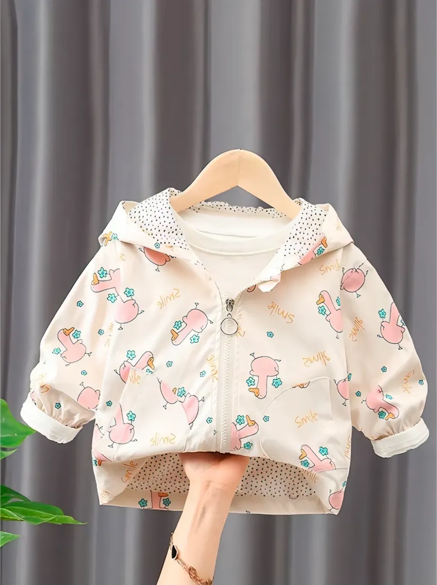 Ilvıa Çocuk Kapüşonlu Rüzgarlık 447273871 Sütlü