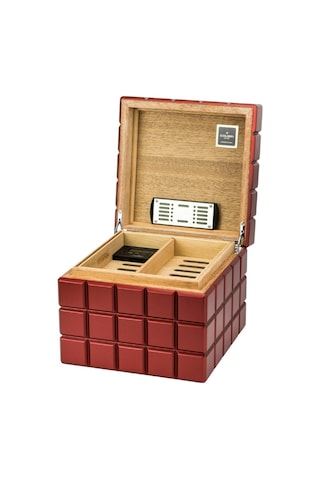 Colibri Heritage Cube Kırmızı Sedir Humidor Puro Kutusu