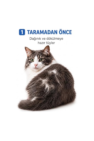 Kedi Köpek Tarağı - Evcil Hayvan Tüy Toplama Tarağı - Metal Uçlu